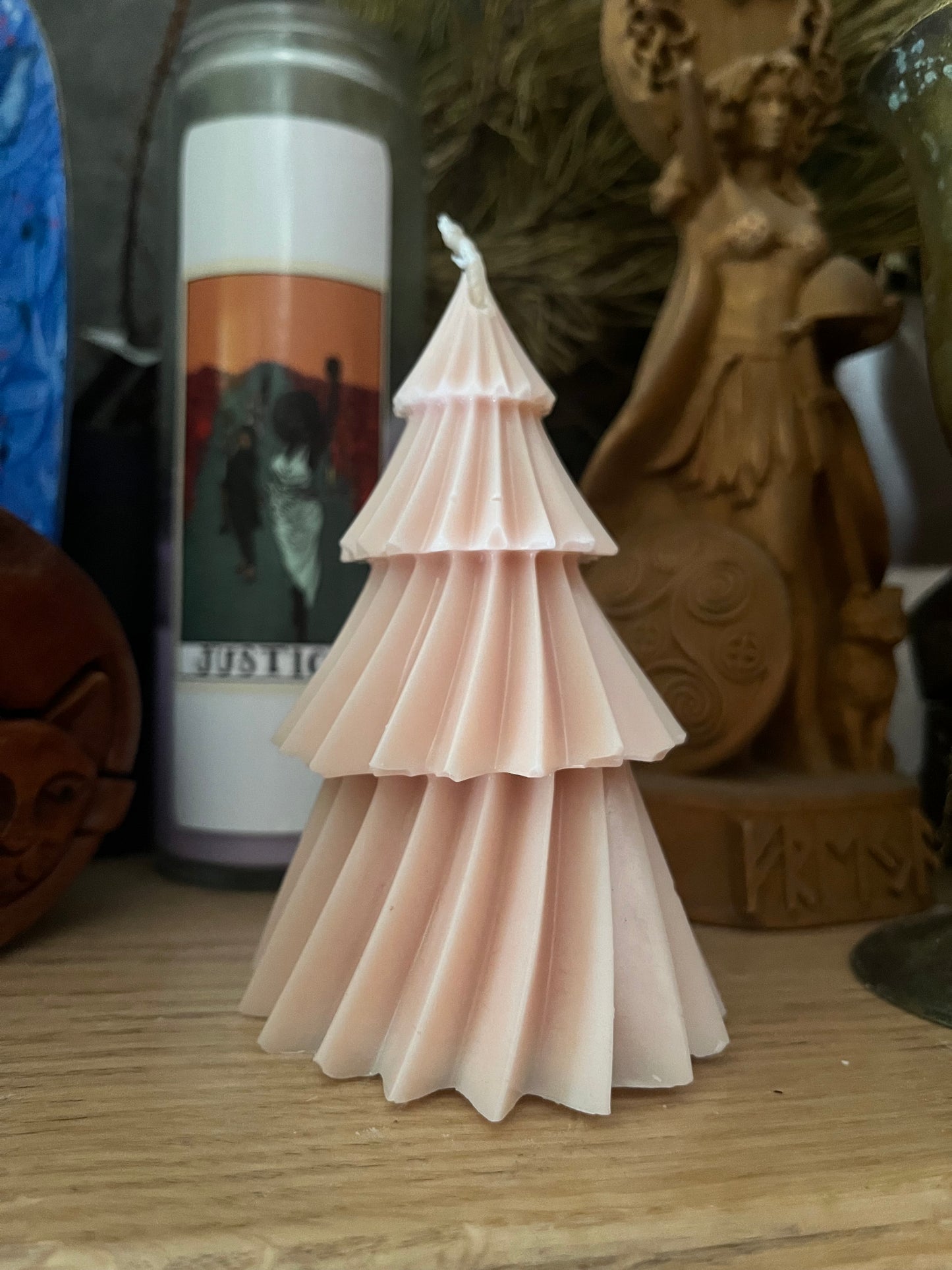 Pointed Christmas Tree Candle